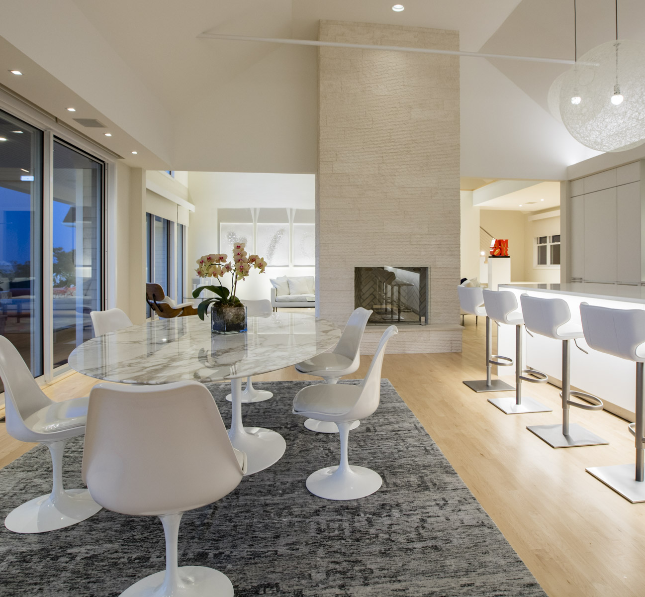 Photo of construction by Ronald Webb Builder.